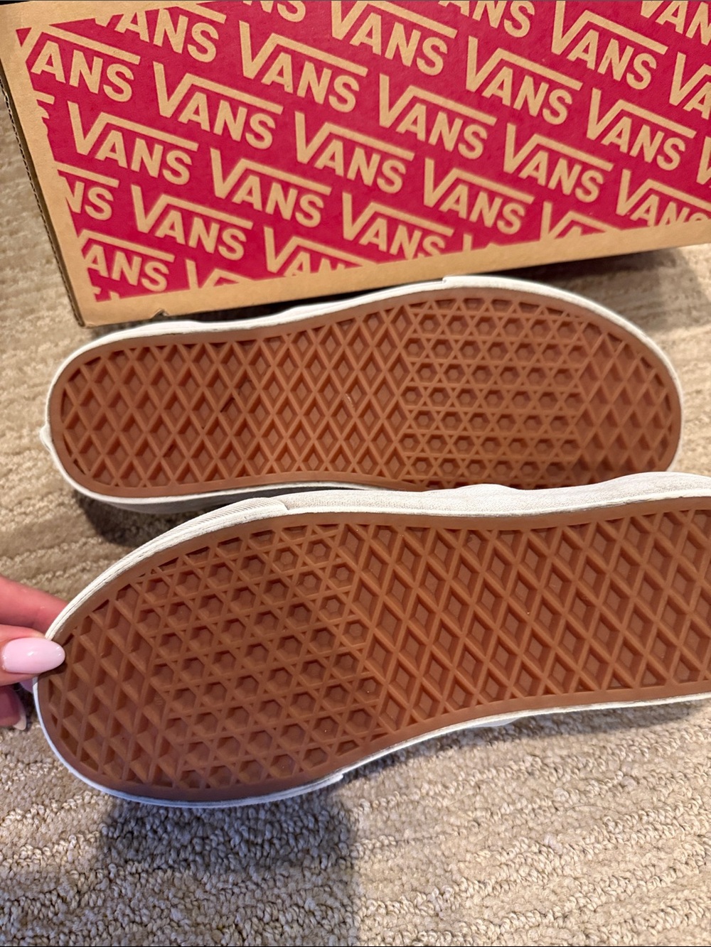 Vans Black Slip-On Sneakers with White Soles - Picture 3 of 4